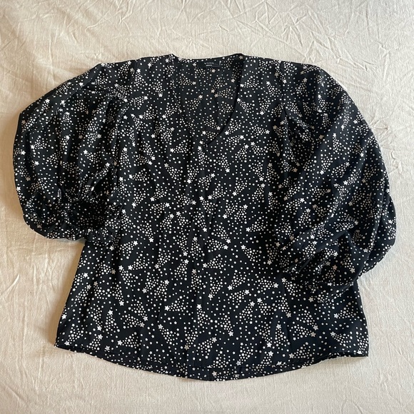 NWT vicidolls balloon sleeve blouse - Picture 9 of 10